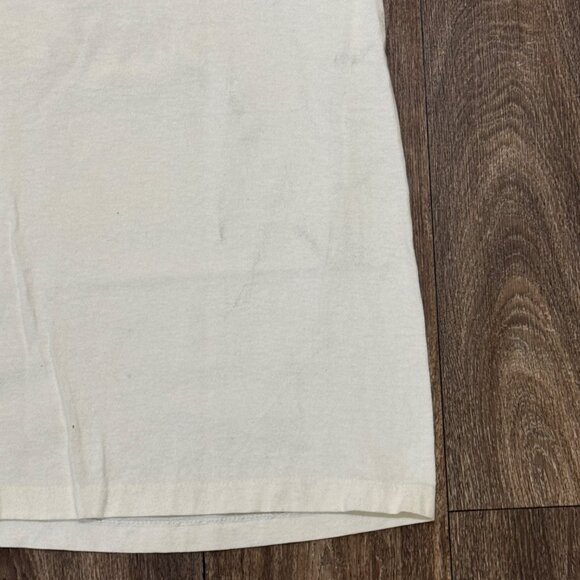 VTG St. Pete Beach Florida Shirt Mens Large White Single Stitch Shark Gildan 90s - Picture 8 of 10